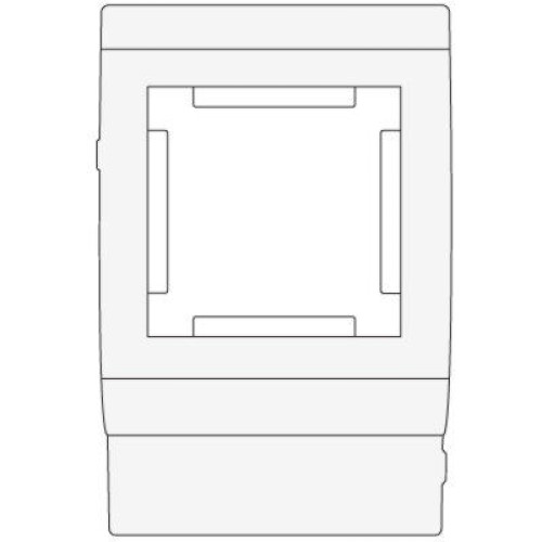 00513 In-liner Classic PDA-45N 80 Рамка на кабель-канал TA-GN шириной 80мм, 2М, пластик, цвет белый, Mosaic 45