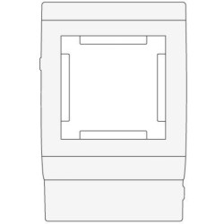 00514 In-liner Classic PDA-45N 100 Рамка на кабель-канал TA-GN шириной 100мм, 2М, пластик, цвет белый, Mosaic 45