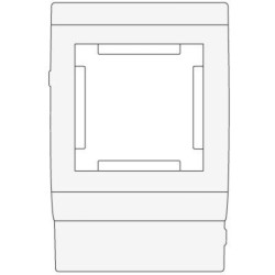 00518 In-liner Classic PDA-45N 150 Рамка на кабель-канал TA-GN шириной 150мм, 2М, пластик, цвет белый, Mosaic 45